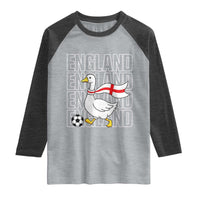 England Soccer Football Raglan Shirt Silly Goose England Flag Fan Supporter