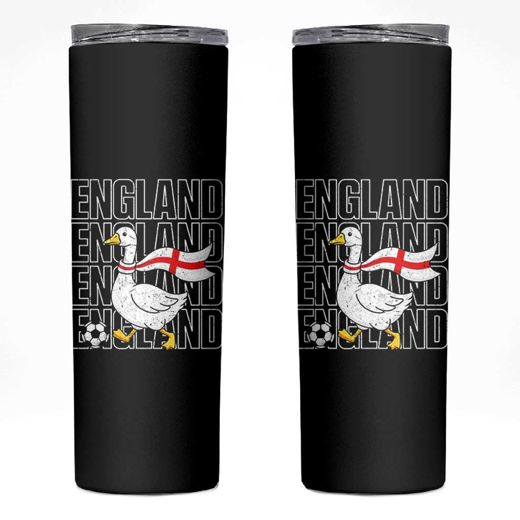 England Soccer Football Skinny Tumbler Silly Goose England Flag Fan Supporter