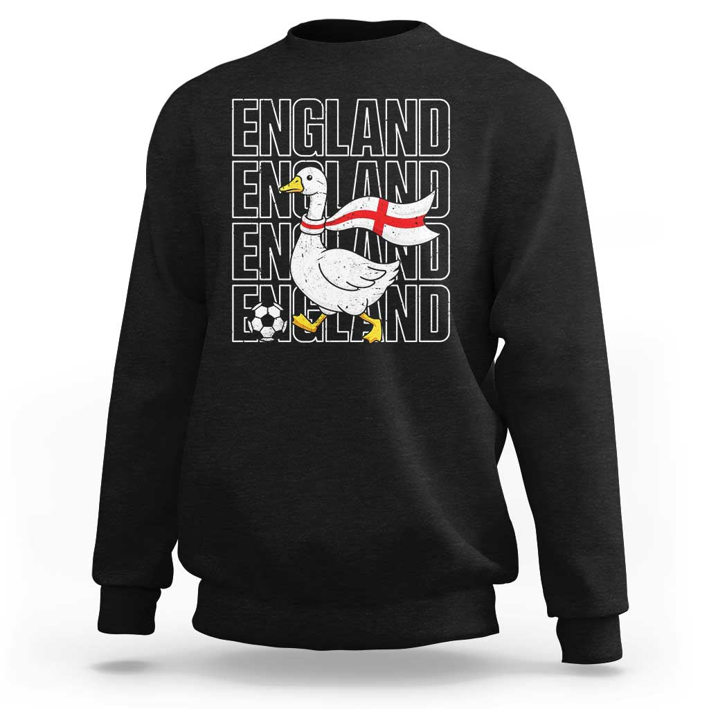 England Soccer Football Sweatshirt Silly Goose England Flag Fan Supporter