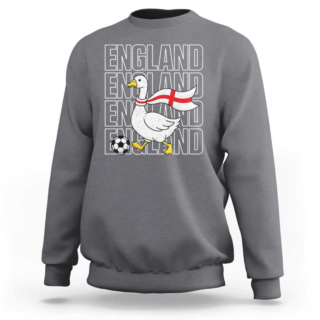 England Soccer Football Sweatshirt Silly Goose England Flag Fan Supporter