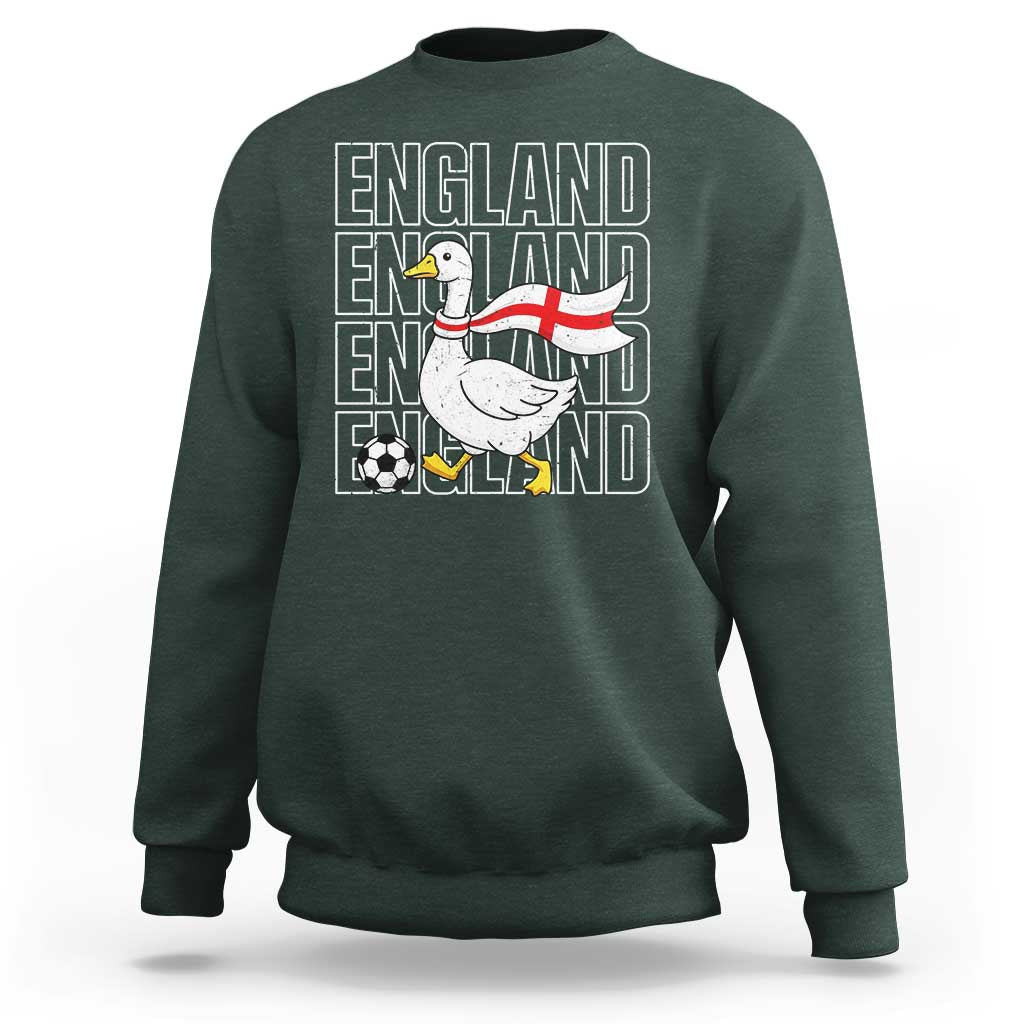 England Soccer Football Sweatshirt Silly Goose England Flag Fan Supporter