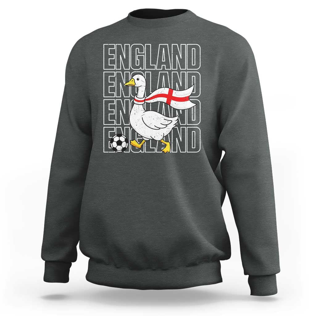 England Soccer Football Sweatshirt Silly Goose England Flag Fan Supporter