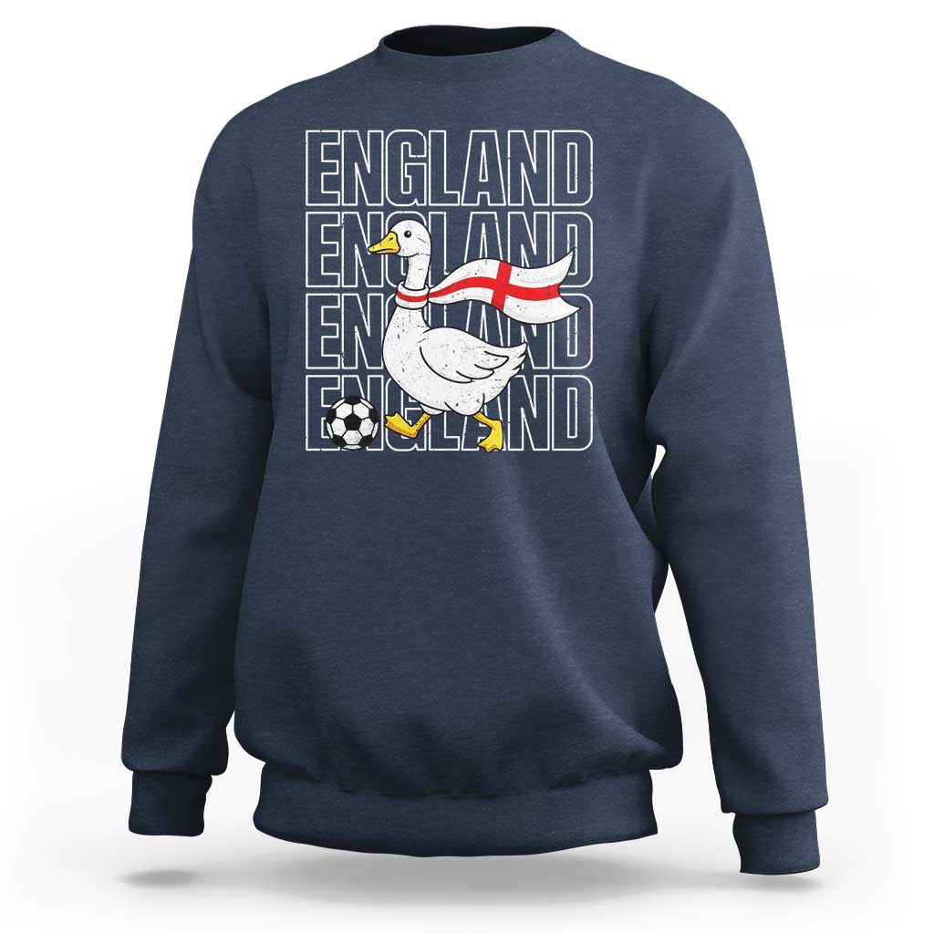 England Soccer Football Sweatshirt Silly Goose England Flag Fan Supporter