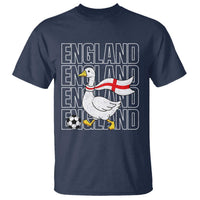 England Soccer Football T Shirt Silly Goose England Flag Fan Supporter