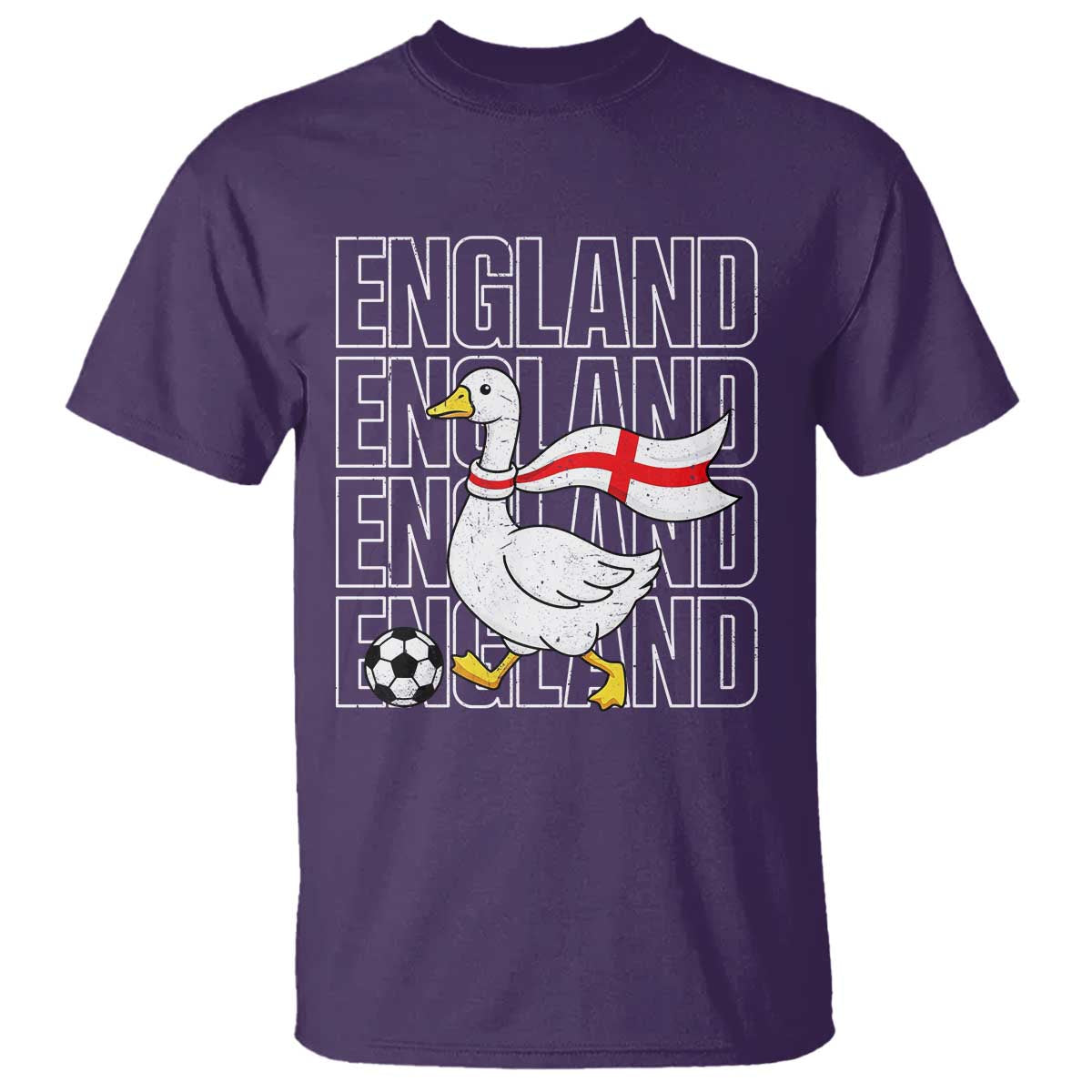England Soccer Football T Shirt Silly Goose England Flag Fan Supporter