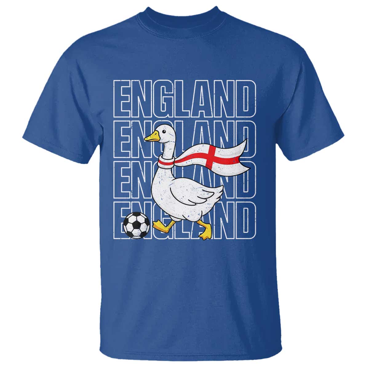 England Soccer Football T Shirt Silly Goose England Flag Fan Supporter