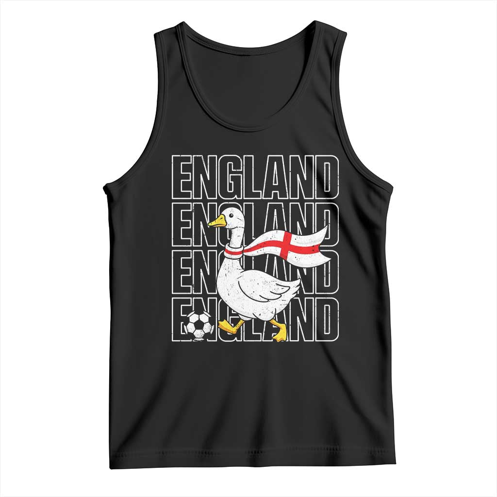 England Soccer Football Tank Top Silly Goose England Flag Fan Supporter