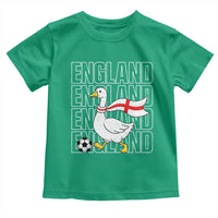 England Soccer Football Toddler T Shirt Silly Goose England Flag Fan Supporter