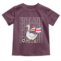 England Soccer Football Toddler T Shirt Silly Goose England Flag Fan Supporter