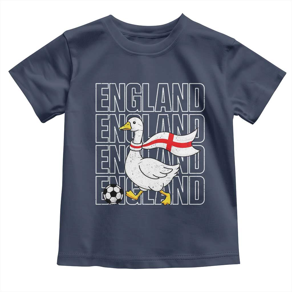 England Soccer Football Toddler T Shirt Silly Goose England Flag Fan Supporter