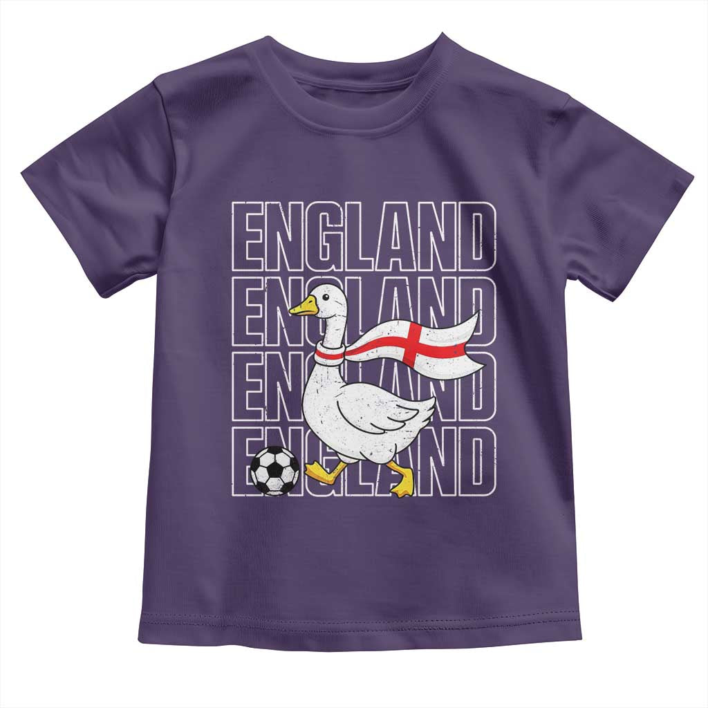 England Soccer Football Toddler T Shirt Silly Goose England Flag Fan Supporter