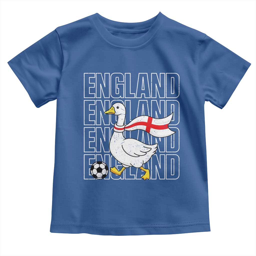 England Soccer Football Toddler T Shirt Silly Goose England Flag Fan Supporter