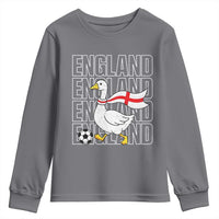 England Soccer Football Youth Sweatshirt Silly Goose England Flag Fan Supporter