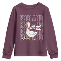England Soccer Football Youth Sweatshirt Silly Goose England Flag Fan Supporter