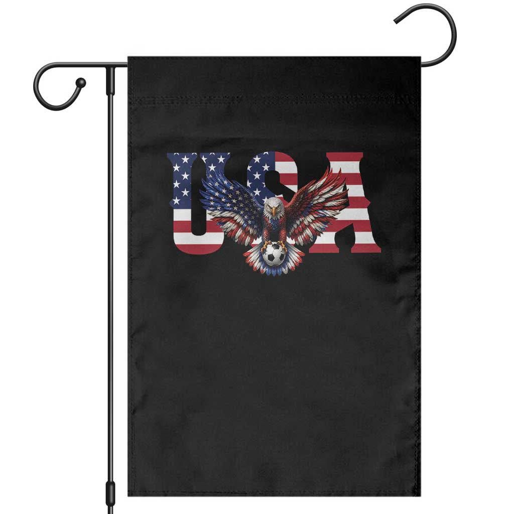 USA Soccer Eagle American Flag Fan Garden Flag
