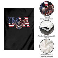 USA Soccer Eagle American Flag Fan Garden Flag