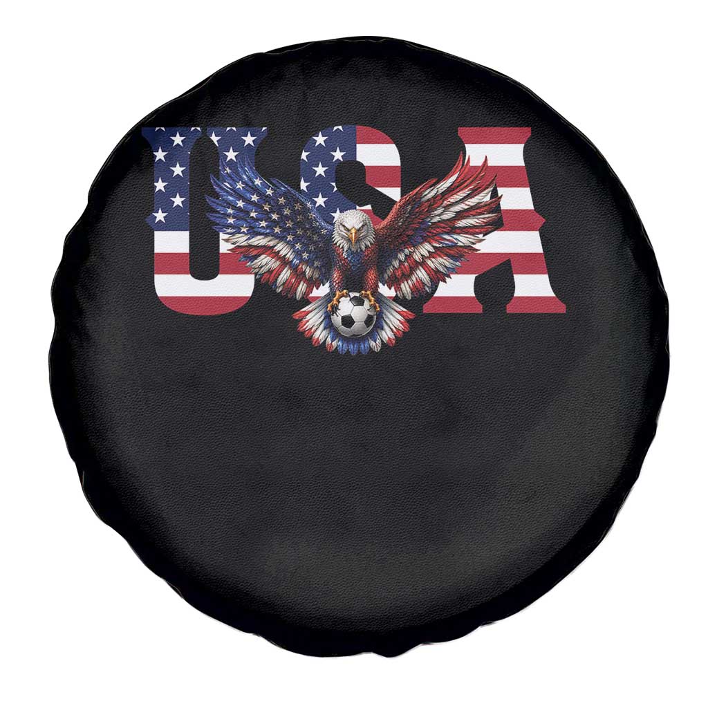 USA Soccer Eagle American Flag Fan Spare Tire Cover