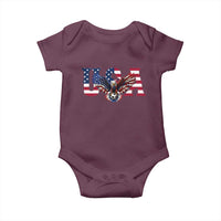 USA Soccer Eagle American Flag Fan Baby Onesie
