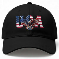 USA Soccer Eagle American Flag Fan Baseball Cap
