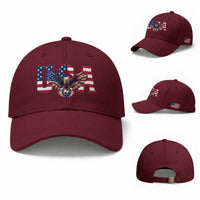 USA Soccer Eagle American Flag Fan Baseball Cap