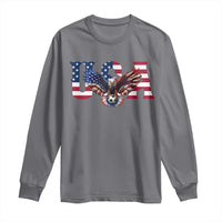 USA Soccer Eagle American Flag Fan Long Sleeve Shirt