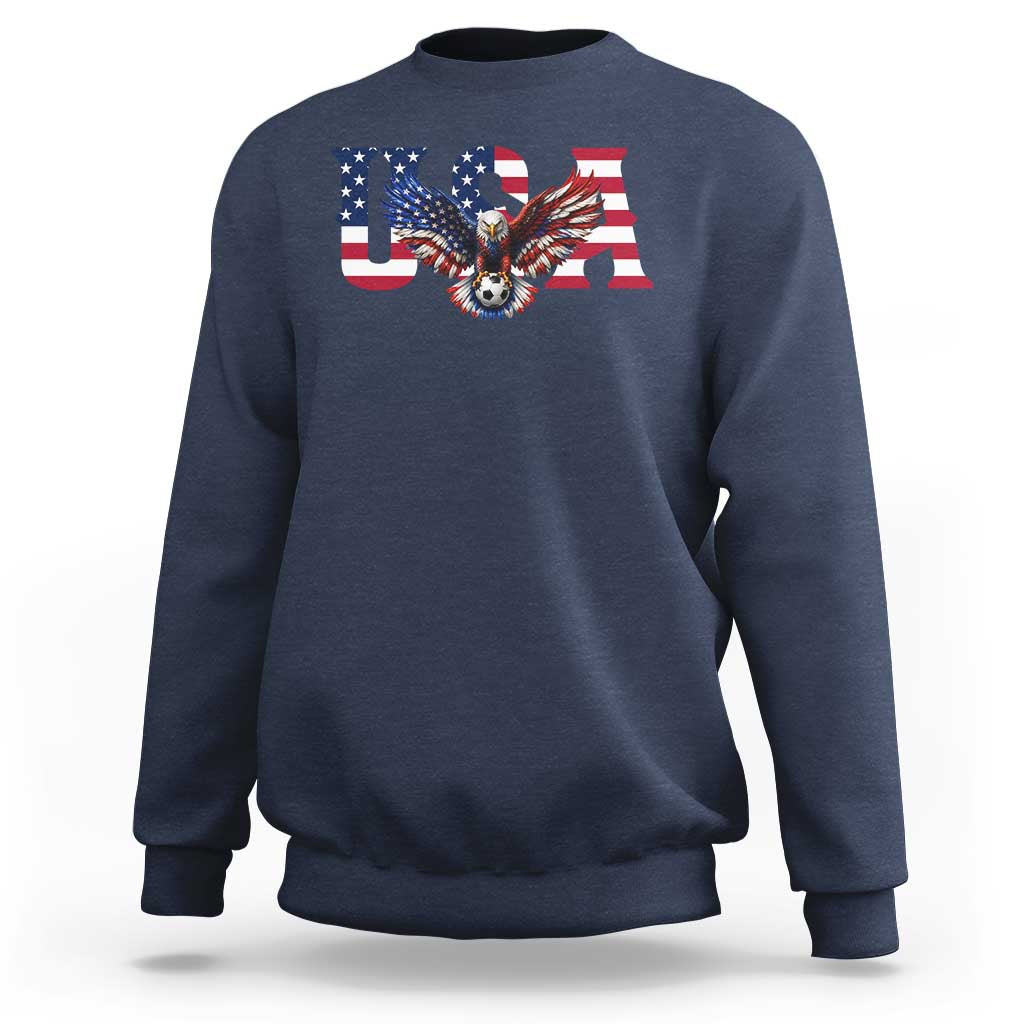 USA Soccer Eagle American Flag Fan Sweatshirt