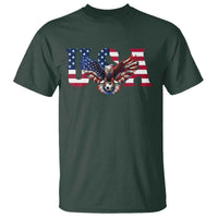 USA Soccer Eagle American Flag Fan T Shirt