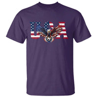 USA Soccer Eagle American Flag Fan T Shirt