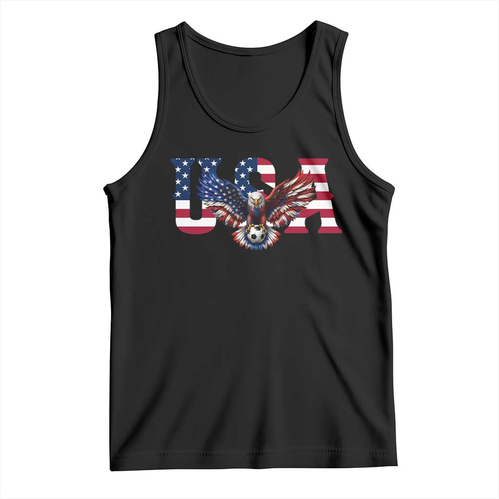 USA Soccer Eagle American Flag Fan Tank Top