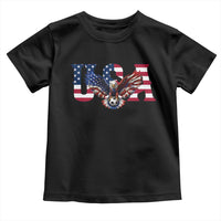 USA Soccer Eagle American Flag Fan Toddler T Shirt