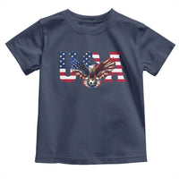 USA Soccer Eagle American Flag Fan Toddler T Shirt