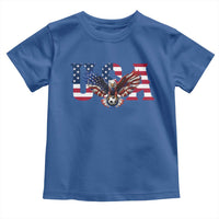 USA Soccer Eagle American Flag Fan Toddler T Shirt