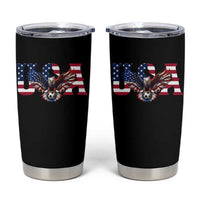 USA Soccer Eagle American Flag Fan Tumbler Cup