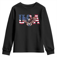 USA Soccer Eagle American Flag Fan Youth Sweatshirt