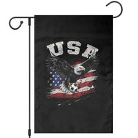 USA Soccer Bald Eagle American Flag Vintage Garden Flag