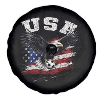 USA Soccer Bald Eagle American Flag Vintage Spare Tire Cover