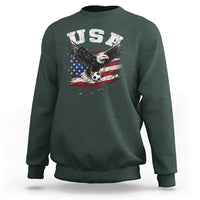USA Soccer Bald Eagle American Flag Vintage Sweatshirt