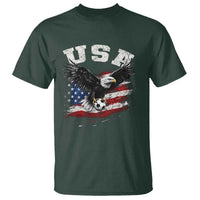 USA Soccer Bald Eagle American Flag Vintage T Shirt