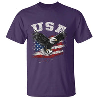 USA Soccer Bald Eagle American Flag Vintage T Shirt