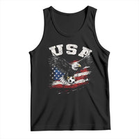 USA Soccer Bald Eagle American Flag Vintage Tank Top