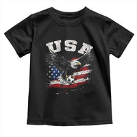 USA Soccer Bald Eagle American Flag Vintage Toddler T Shirt