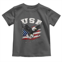 USA Soccer Bald Eagle American Flag Vintage Toddler T Shirt