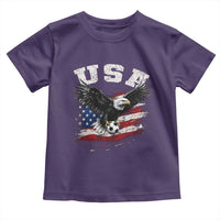 USA Soccer Bald Eagle American Flag Vintage Toddler T Shirt