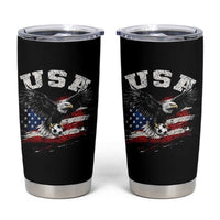 USA Soccer Bald Eagle American Flag Vintage Tumbler Cup