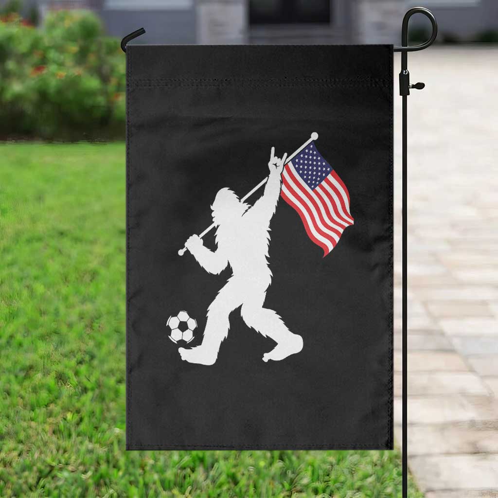 USA Soccer Bigfoot American Flag Fan Garden Flag
