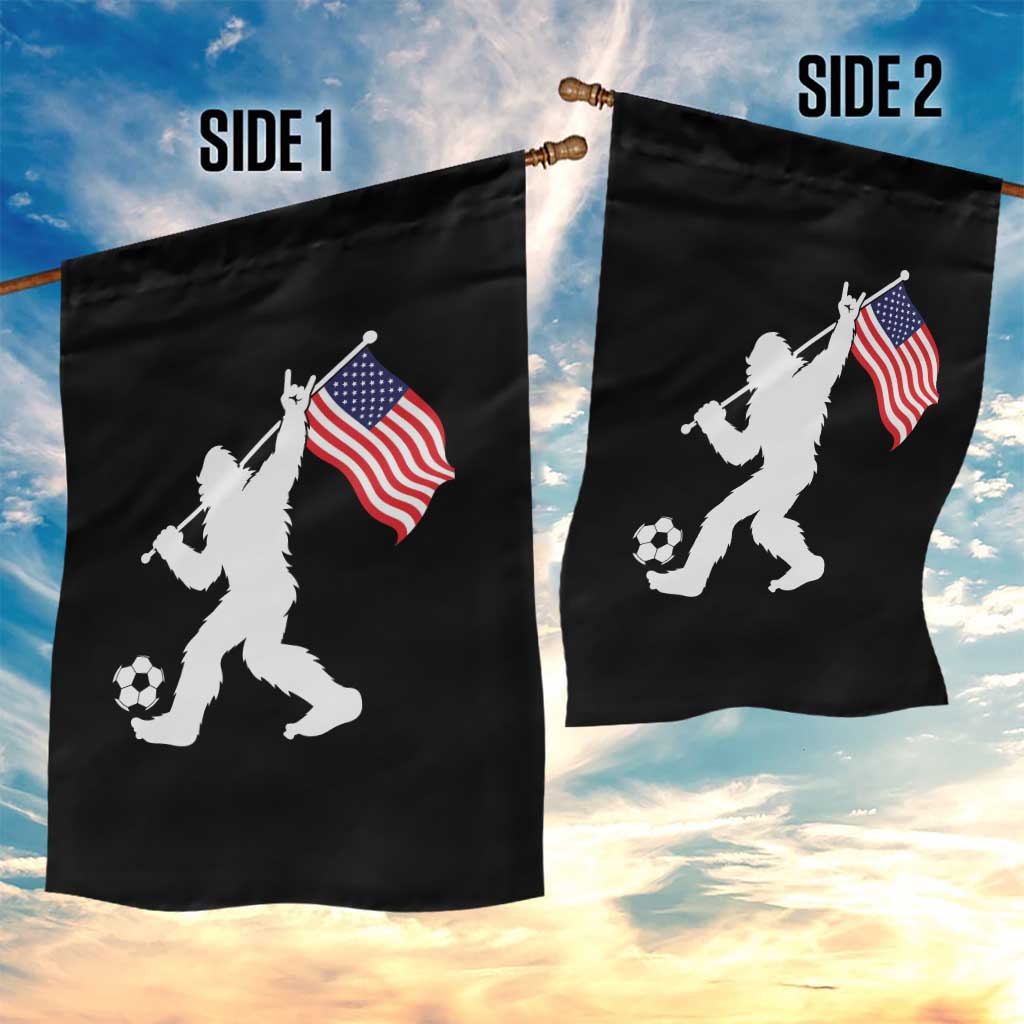 USA Soccer Bigfoot American Flag Fan Garden Flag