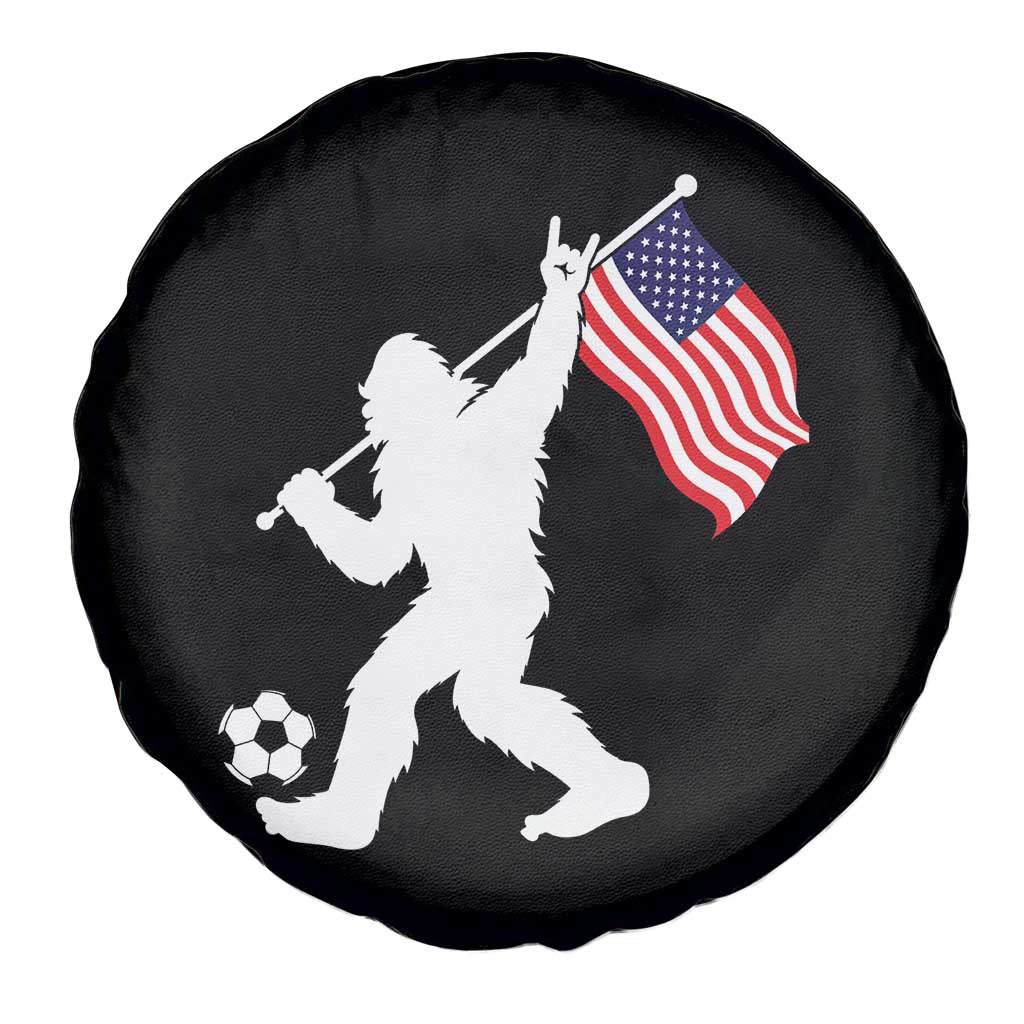 USA Soccer Bigfoot American Flag Fan Spare Tire Cover