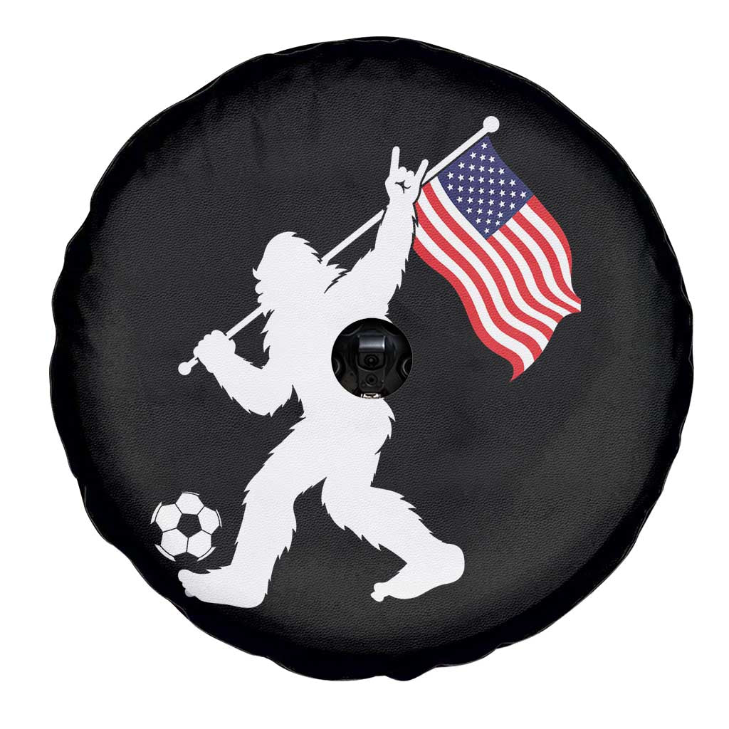 USA Soccer Bigfoot American Flag Fan Spare Tire Cover