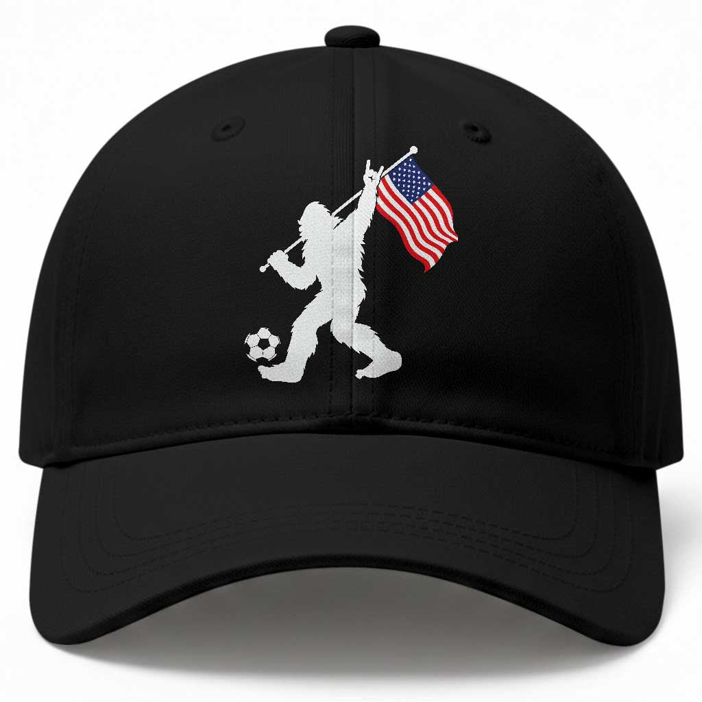 USA Soccer Bigfoot American Flag Fan Baseball Cap