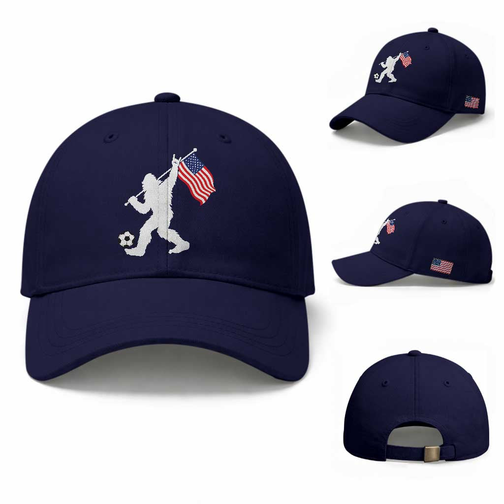 USA Soccer Bigfoot American Flag Fan Baseball Cap